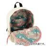 Paul Joe Accessories Quilted Backpack with Embroidered Cat Ivory & PJA-B1094 Design,