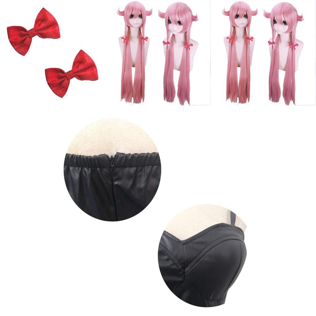 Breathable Japanese Anime Gasai Yuno Cosplay Costume Crafted From Durable Pu Leather