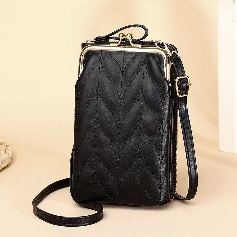

Women Fashion Shoulder Bags Artificial Leather Phone Bag Casual Crossbody Messenger Bag Zipper Purse Wallets 20*11*5cm