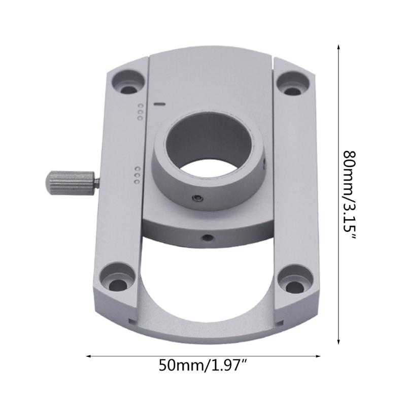 Metal Phonograph HiFi-SME Conversion Arm Inner Hole 20mm Converter Plate for LP Turntable- Disc Vinyl Recorder