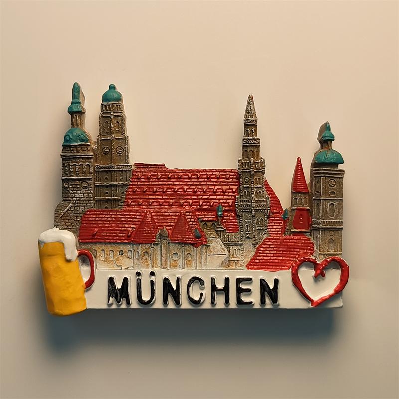 Switzerland Luzern Chapel Bridge  swan 3D Stereoscopic Tourism souvenirs Resin painting Decoration home Refrigerator magnets