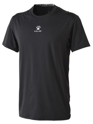 Kelme Soccer/Futsal Wear (Men's Unisex) Short Sleeve Stretch Inner Shirt, Black (000), Size L, 8351TL1025