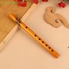 1 Pc Chinese Traditional 6 Holes Bamboo Flute Vertical Clarinet Student Musical Instrument Wooden Color Flute For Beginner