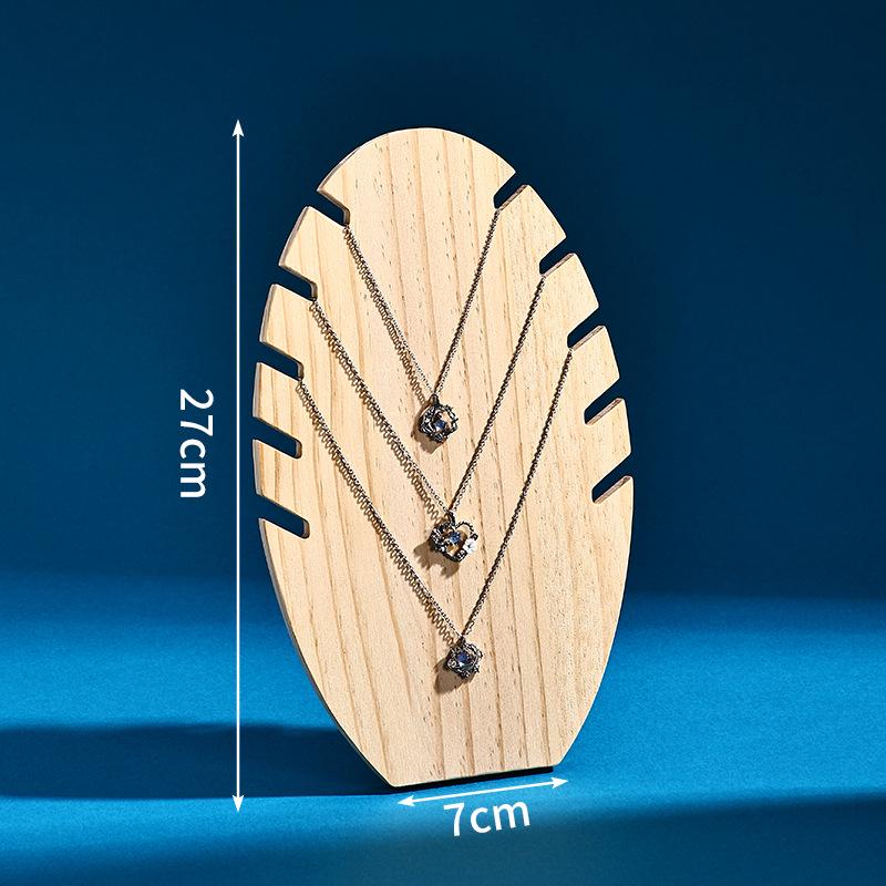 

Flame-Shaped Solid Wood Jewelry Display Stand and Storage Rack