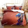 Neues 3D-gedrucktes Spiel Dungeon Defenders Bettwäsche-Set Cartoon Anime Dreiteiliges Set Erwachsener Kind Schlafzimmer Bettbezug-Sets Heimtextilien