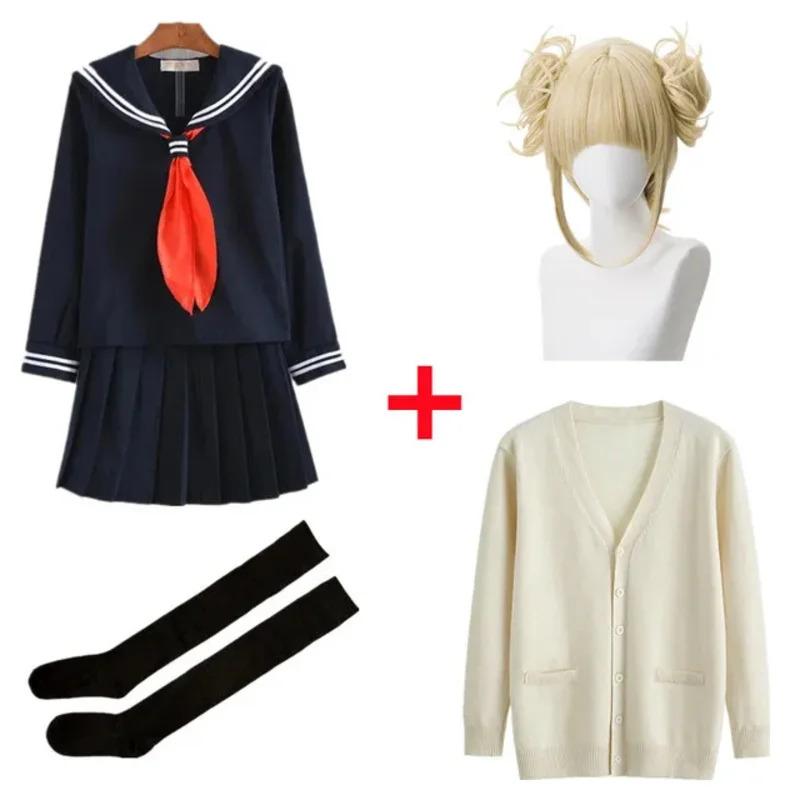 HAni Anime My Hero Academia Himiko Toga Cosplay Costume JK Uniform Skirts Sweater Coat Halloween Christmas Clothes Wom Ww