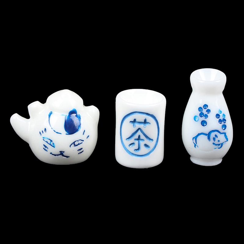 1/12 Miniature Dollhouse Dinnerware Teapot Kettle Simulation Furniture Tea Pot Kitchen Tableware for Doll House Furniture Toys