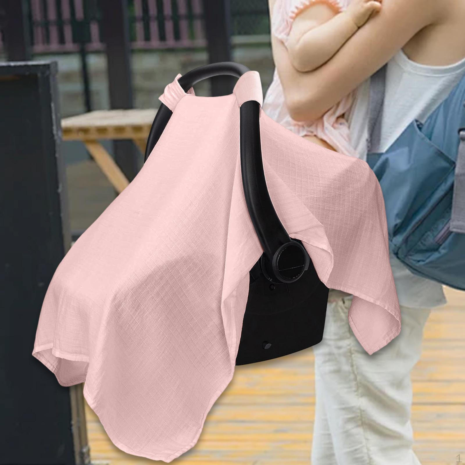 

Накидка для младенцев, многофункциональный чехол-переноска, защита от ветра и солнца розовый