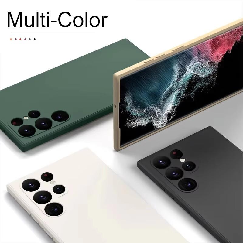 S24 S23 Ultra Case Upgraded Original Liquid Silicone Case For Samsung Galaxy S24 S23 S22 Ultra Plus S24Ultra Cases Soft Cover