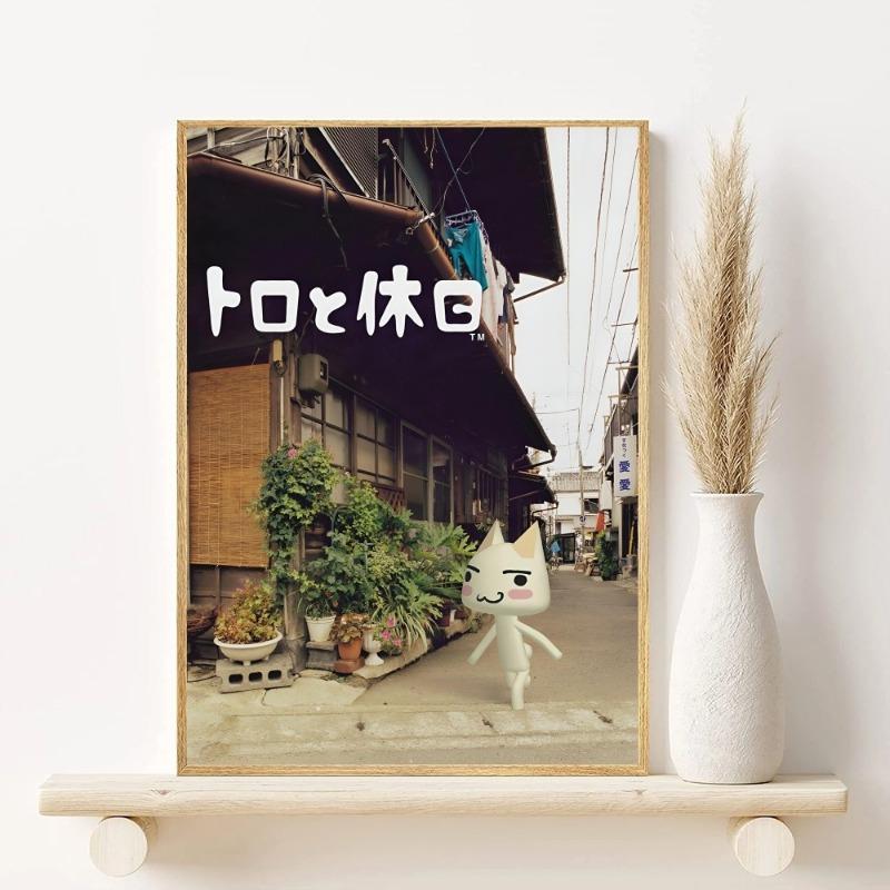 Inoue Toro CUTE Cat Hot Classic Movie Poster HD Art Sticky Wall Waterproof Home Living Room Bar Decoration
