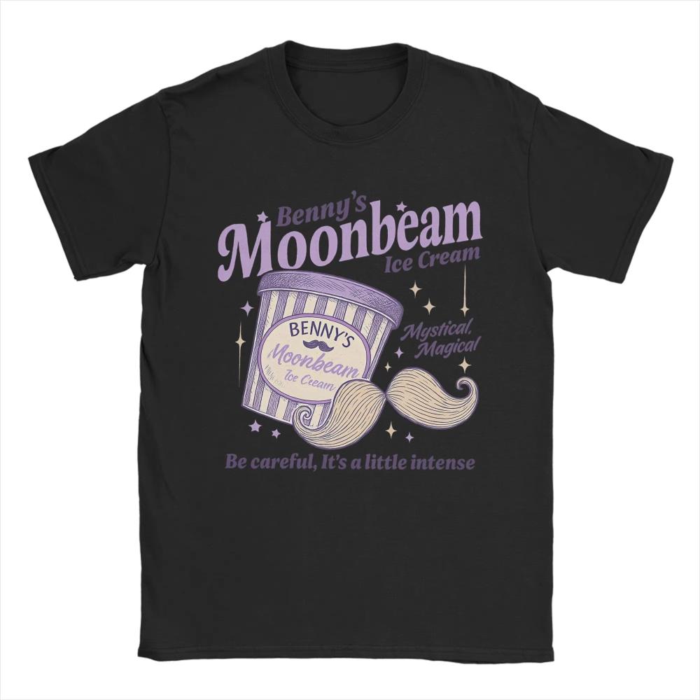 

2026 Spring/Summer Benson Boones Printed T-Shirt Benny s Moonbeam Ice Cream Harajuku T-Shirt for Men and Women - Men s Summer... S разноцветный