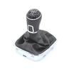 For VW Volkswagen POLO 6C 2015 2016 2017 2018 5 6 Speed Car Gear Shift Knob Lever Stick Gaiter Boot Cover Collar Leather