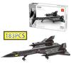 Moc 183 Teile Kreatives Militärmodell Blackbird Aufklärungsflugzeug Jäger DIY Montage Bausteine Kinderspiel Spielzeug