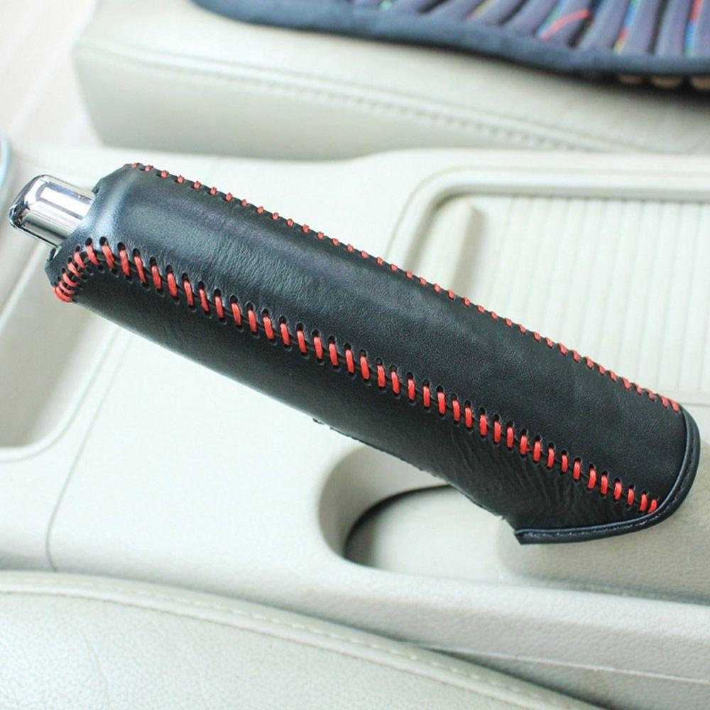 PU Leather Car Hand Brake Sleeve Easy to Install Handbrake Grip Cover  Car Accessories