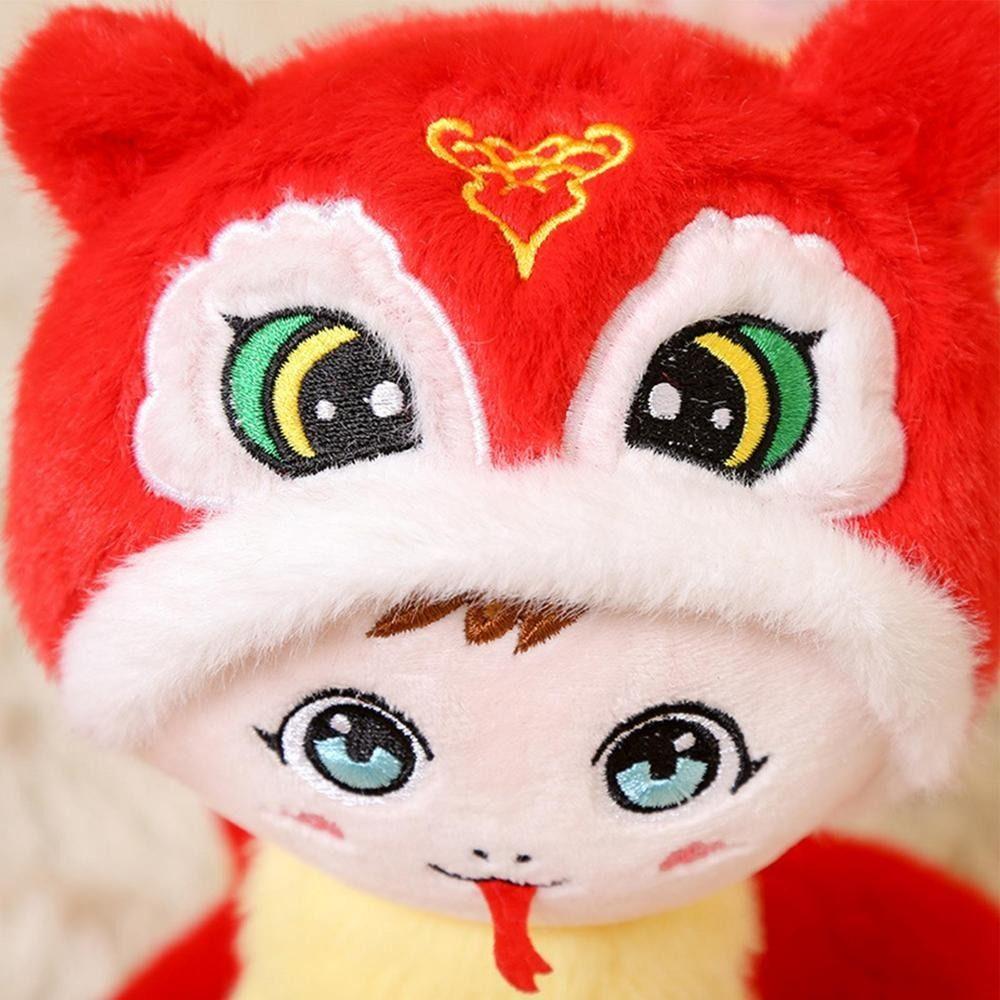 Stuffed Snake Plush Ornament Cartoon Zodiac Snake Doll Funny Zodiac Snake Mascot  New Year