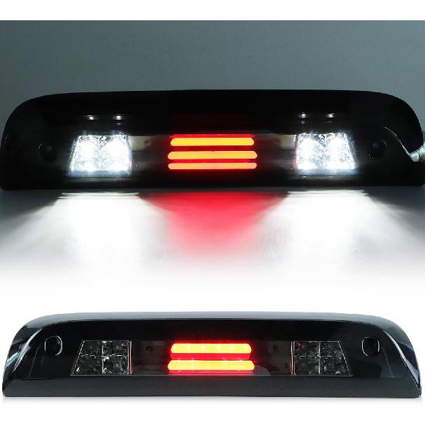 Tresound LED 3rd Third Brake Light for 2014-2018 Chevy Silverado & GMC Sierra 1500 2500 HD 3500 HD Rear High Mount Stop Cargo Lamp, Smoked Lens