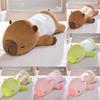 Cute Capybara Embroidered Plush Pillow For Girls And Boys Sleeping Bedside Cushion Support