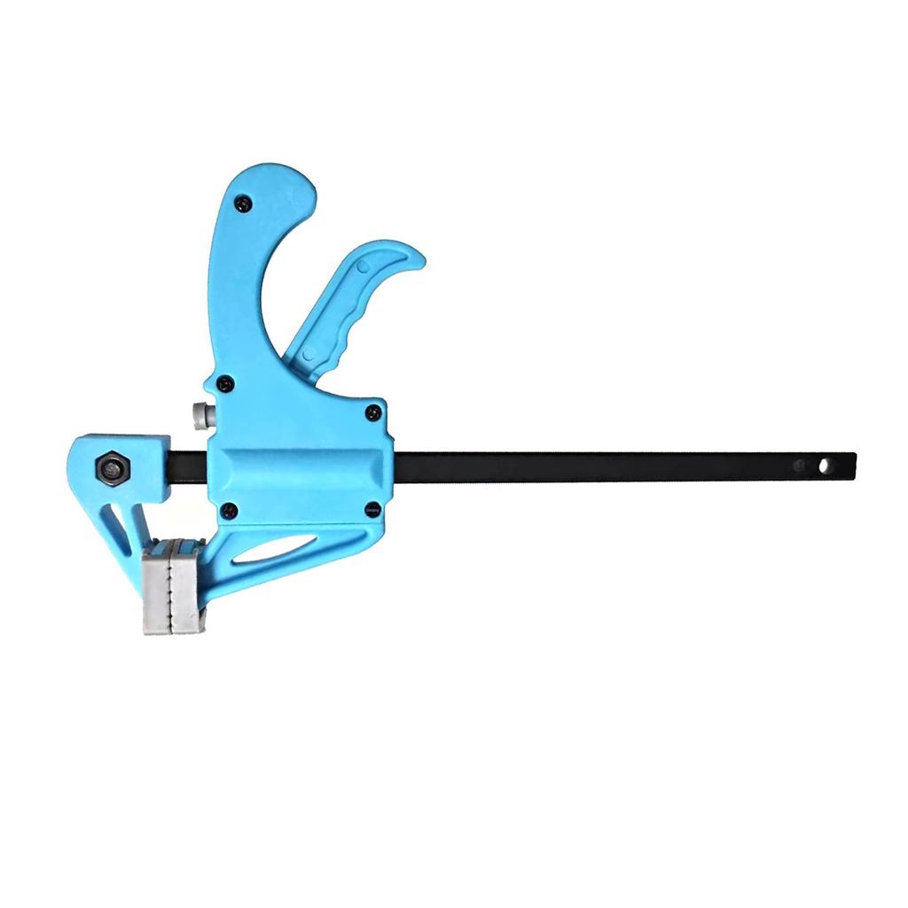 Two-Way Quick-Release Woodworking F-Clamp, Nylon Trigger Type for Board Fixing