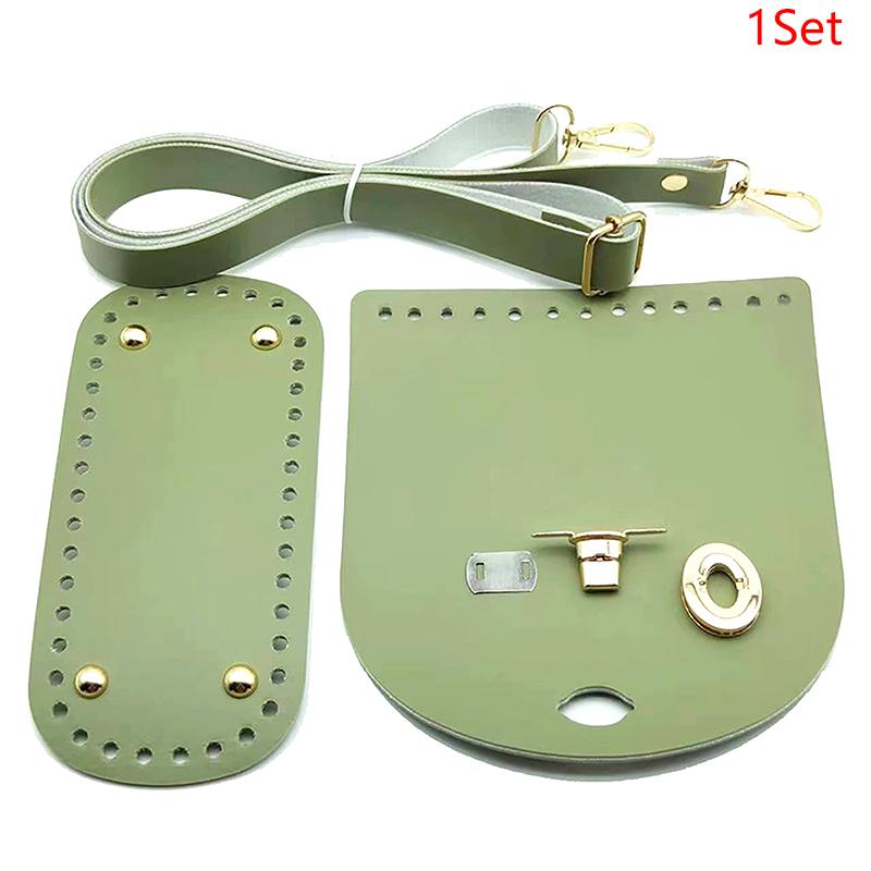 

1 комплект сумок своими руками, комплект сумок, дно с фурнитурой, аксессуары, ремни для сумок, женский рюкзак зелёный