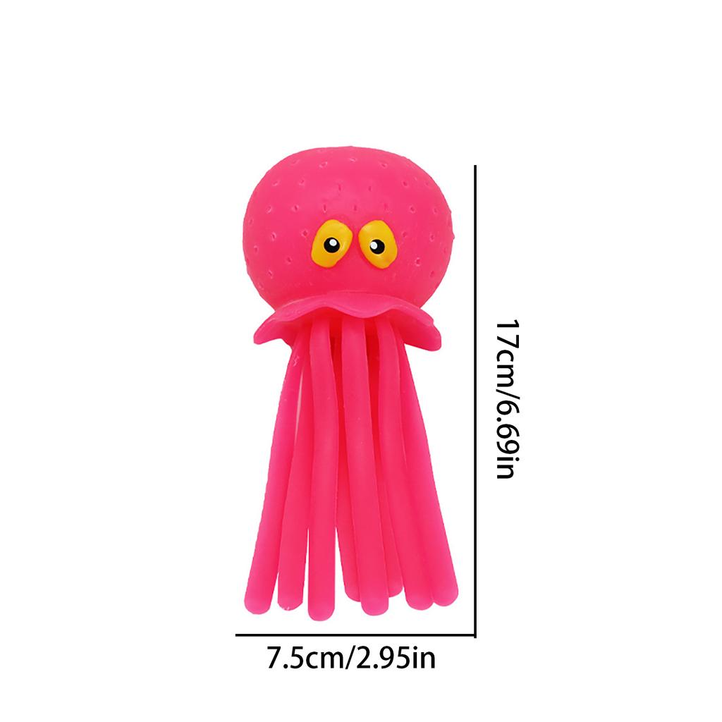 Water Spray Octopus Pinching And Music, Ocean Animals, Children'S Bathing Toys, Tpr Water Play And Decompression Toys, Summer