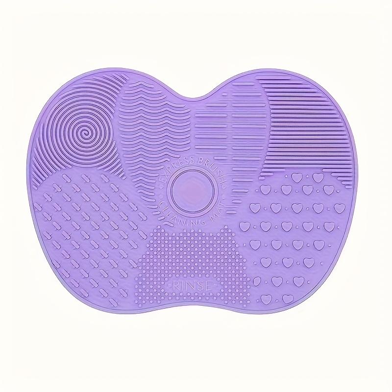 Silicone Makeup Brush Cleaning Pad With Suction Cup, Reusable, Easy To Clean, For Washing Makeup Brushes, Powder Puffs, Etc.