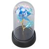 Blue Flower Night Light Romantic Ambient Bedside Sleeping Glass  Flower Lamp for Bedroom Desktop
