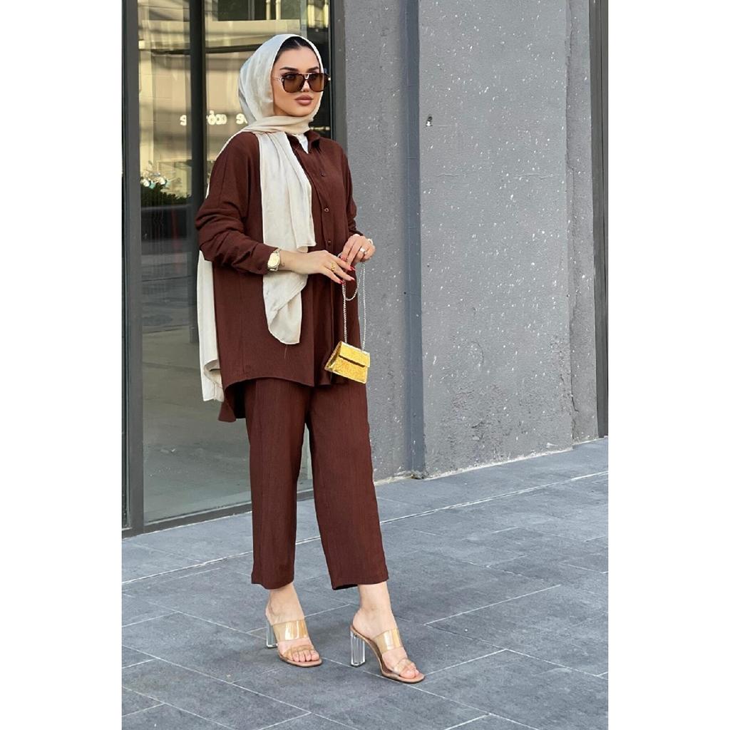 Costum Hijab Damă Cu Pantaloni
