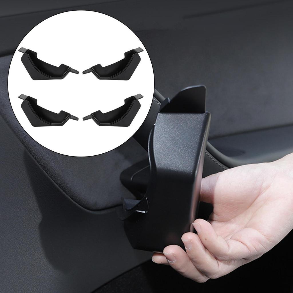4x Door Handle Storage Box ABS Front Rear Interior Accessories Organizer for