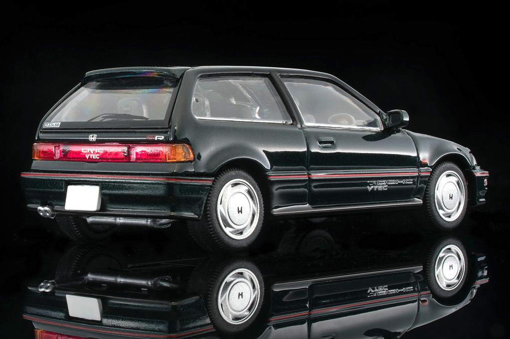 Tomica Limited Vintage Neo Scale Honda Civic Green 1/64 LV-N182a SiR-II (Finished Model)