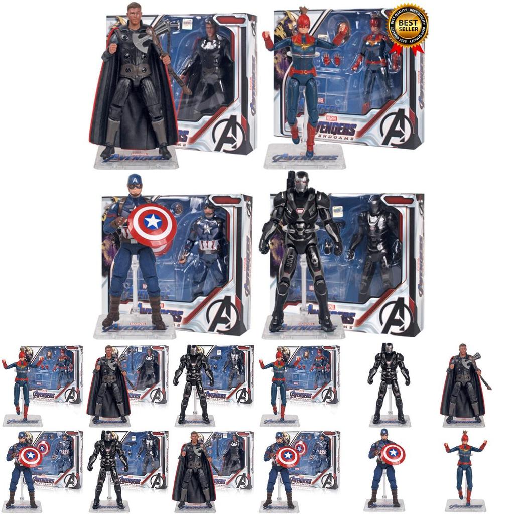 Avengers 4 Captain America Bewegliche PVC Actionfigur mit Ständerbox für Sammler