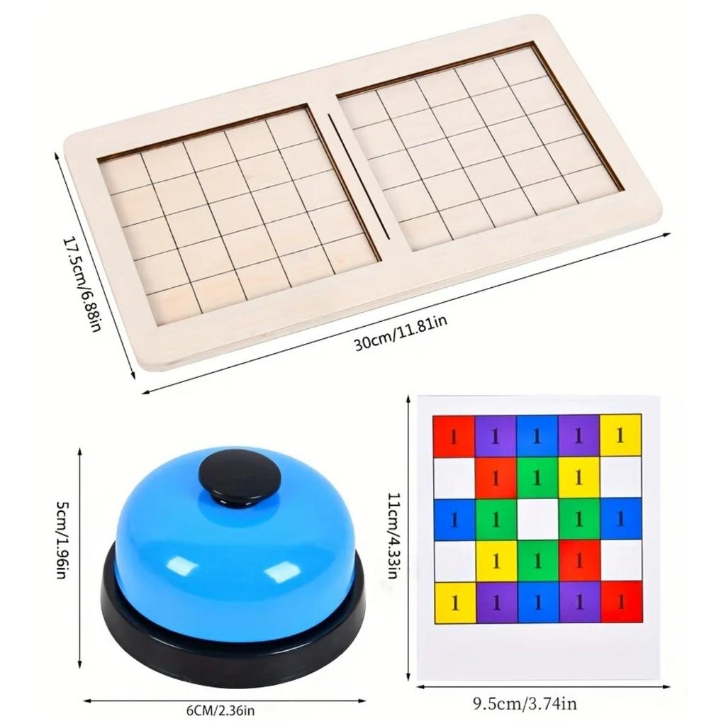 Holz-Zwei-Spieler-Kampfblöcke Konzentrations- und Logiktraining Interaktives Brettspiel Puzzle Space Dreidimensional