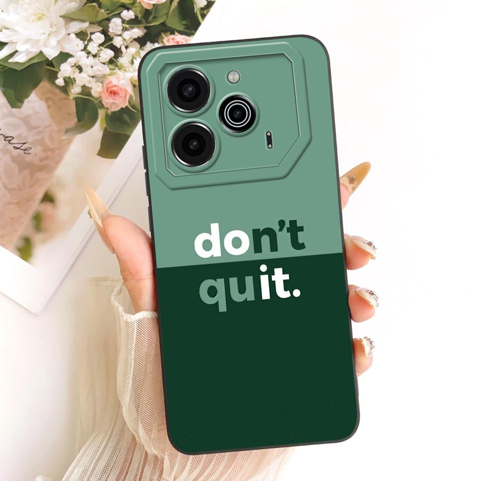 Phone Case For Tecno Pova 6 LI7 / Pova 6 Pro LI9 Casing Liquid Silicone Cartoon Dragon Funny Cat Seabeach Pattern Back Cover