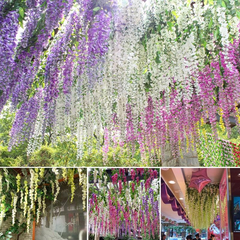 200 cm Glyzinien, knstliche Blumen, Rankengirlande,  Hochzeitsbogen-Dekoration, knstliche Pflanzen, Laub, Rattan, knstliche  Blumen, Efeu, Wand-, Haus- und Gartendekoration gnstig kaufen  Preis,  kostenloser Versand, echte Bewertungen mit Fotos  Joom