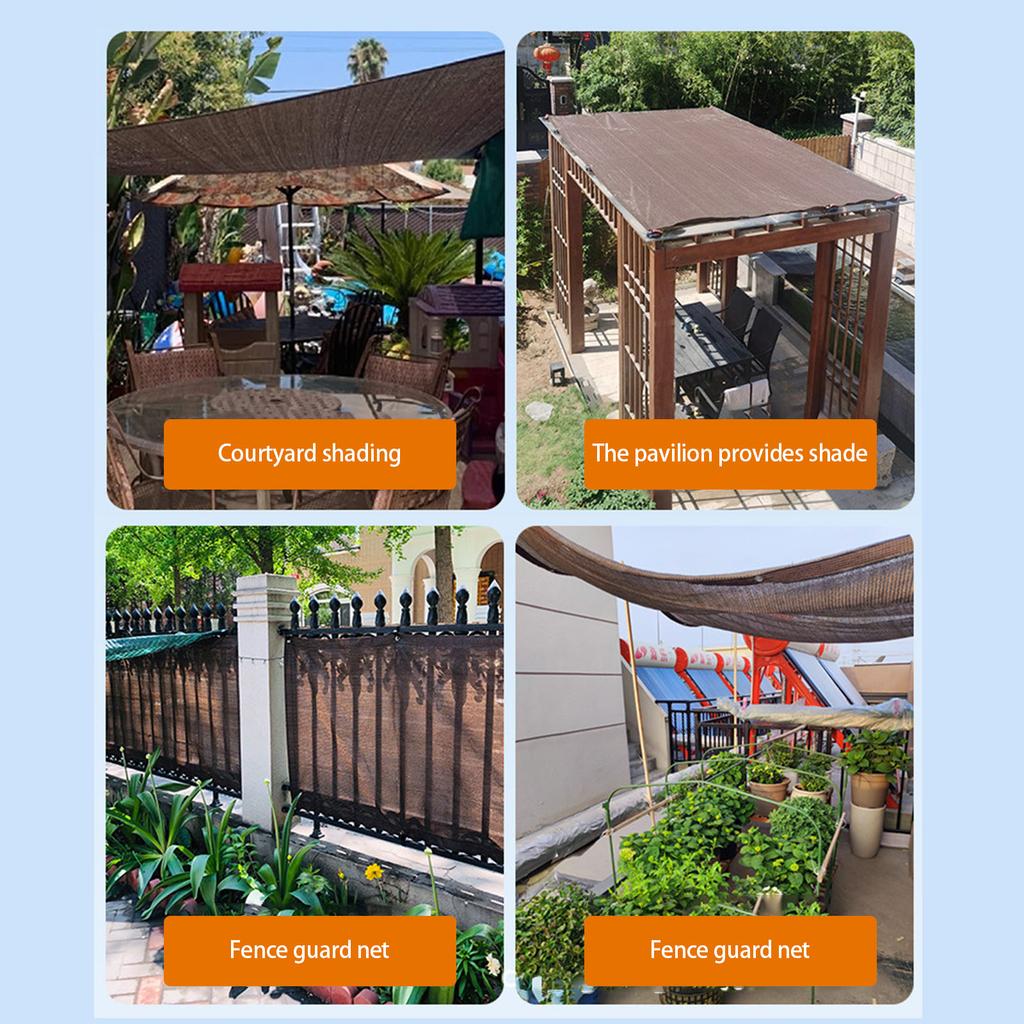 Outdoor Shade Cloth Practical Mesh Cover With Grommets For Garden Pergolas Plant Freeze Protections And Sunblocks