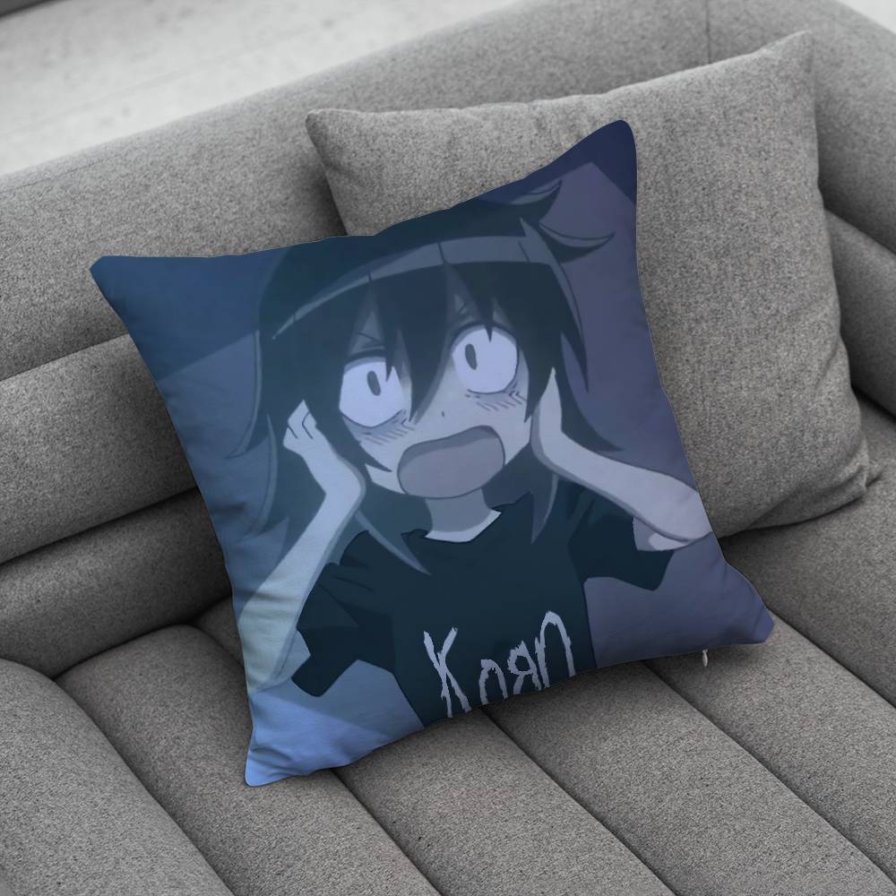 TTomoko WWatamote Kuroki Pillow Case Pillowcase Home Sofa Cushions Car Cushions Pillowcover Office Pillowshell Pillow