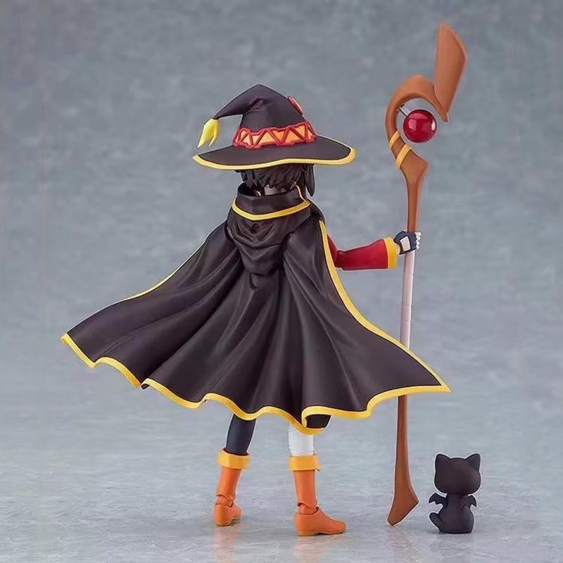 Anime Figure Figma 407 Figure KonoSuba God's Blessing on This Wonderful World Megumin Figures Cute Statue Collectible Model Toys