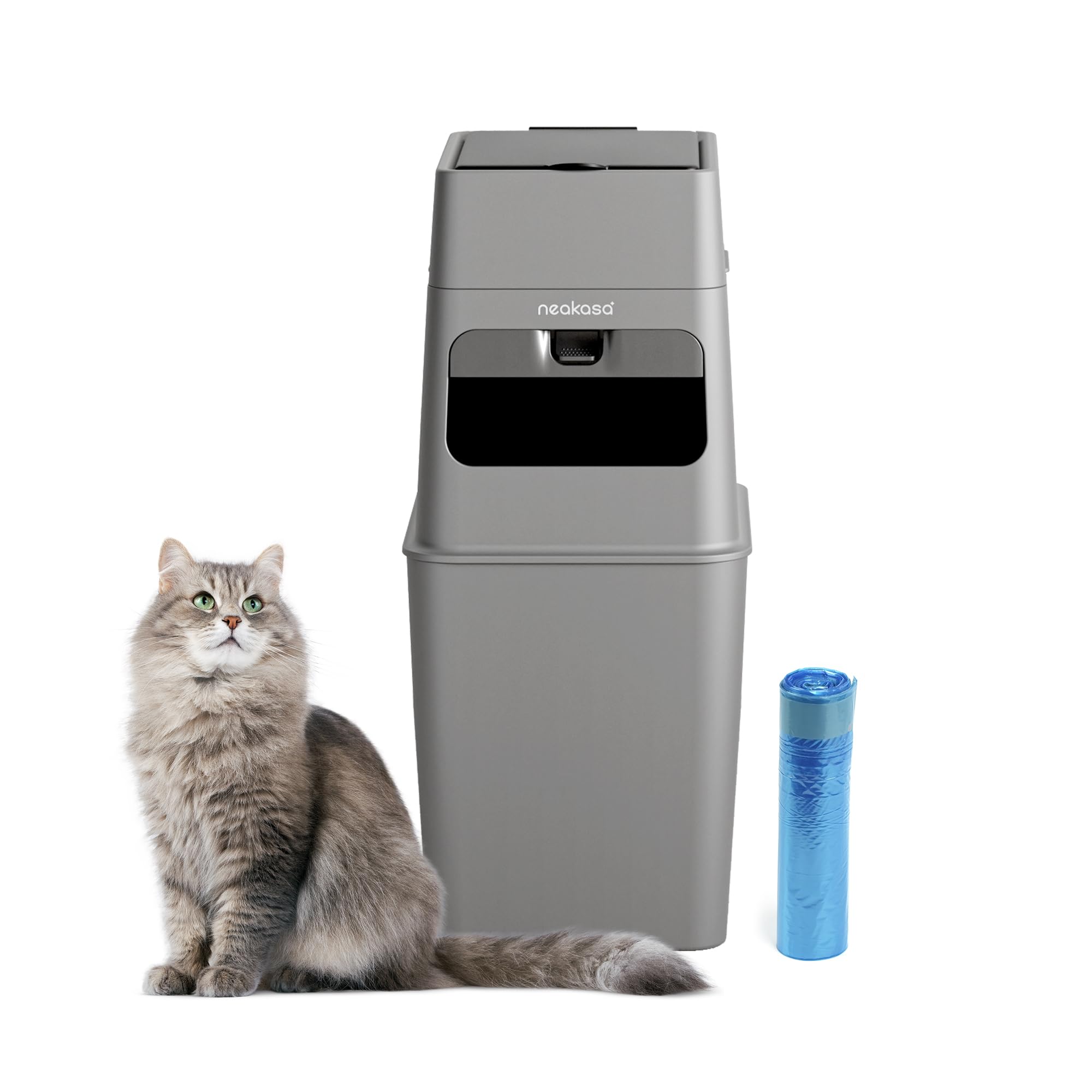 

Neakasa PooGuard Trash Can for Cat and Pet Large Airtight Prevents Odors from Maintains for 10 Compatible with EVOH Bags Multi-Function Odor-Proof