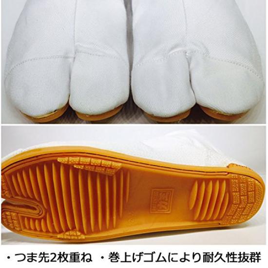 Rikiou Festival Tabi Air Tabi Festival White Festival Tabi White Festival Tabi 7 Pieces Cushion Jikatabi Matsuri Yosakoi to [Rikioh] (White [Ready