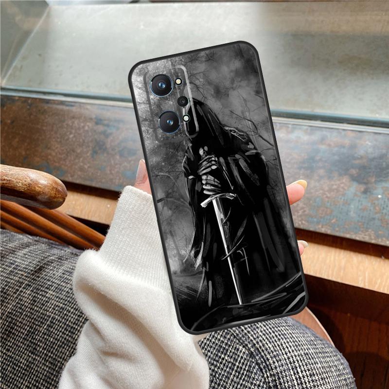 Death Grim Reaper Skull Case For Realme 15 Pro GT7 GT6 11 12 13 14 Pro Plus C55 C51 C53 C35 C33 C61 C65 C67 C71 C75
