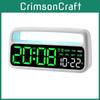 Modern Minimalist Digital Alarm Clock With Led Display And Date For Bedroom Decor