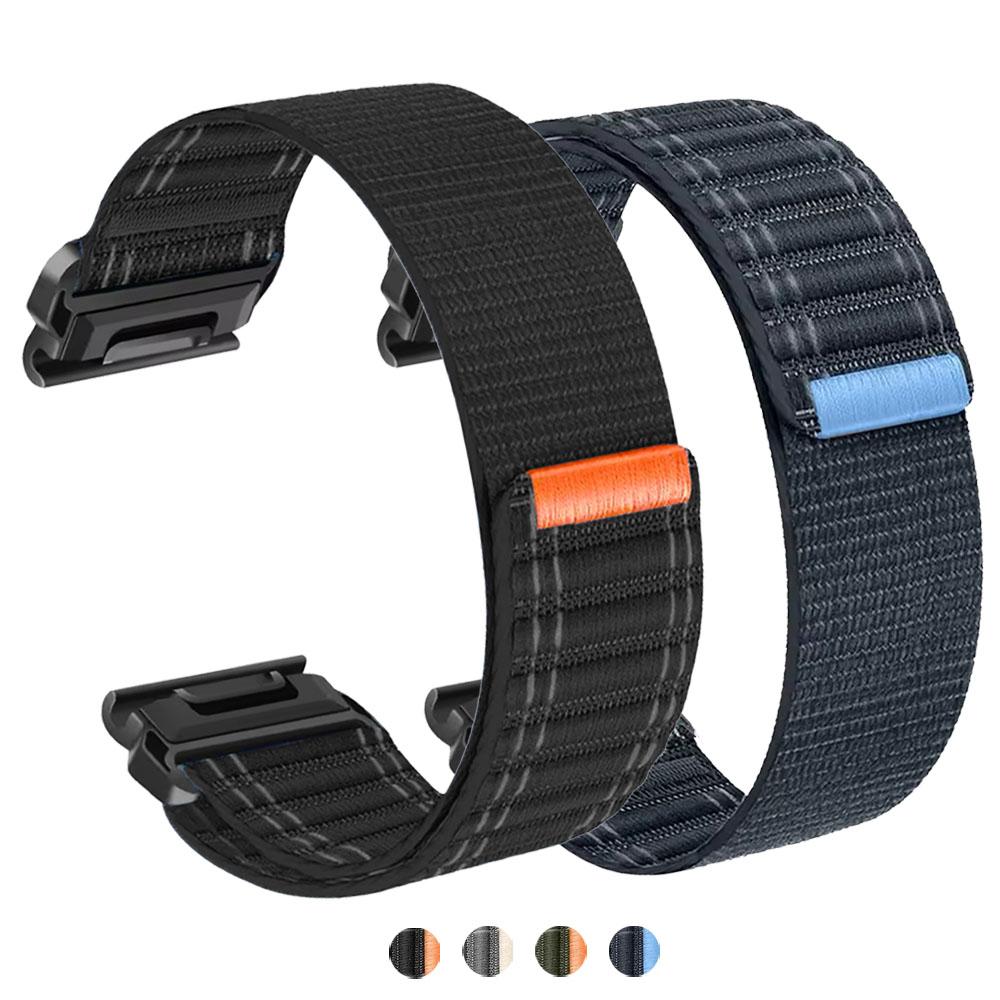 Per cinturino per orologio Garmin 22 26 mm Per Garmin Fenix 8 pro E 7 7X 6X 6/Instinct 3 2X/Quatix 8/Forerunner 970 965 Cinturino in nylon Braccialetto