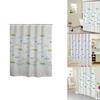 200x200CM Bathroom Curtain Fabric Shower Curtain Extra Wide & Long Waterproof PEVA With Hooks Bathroom Accessories