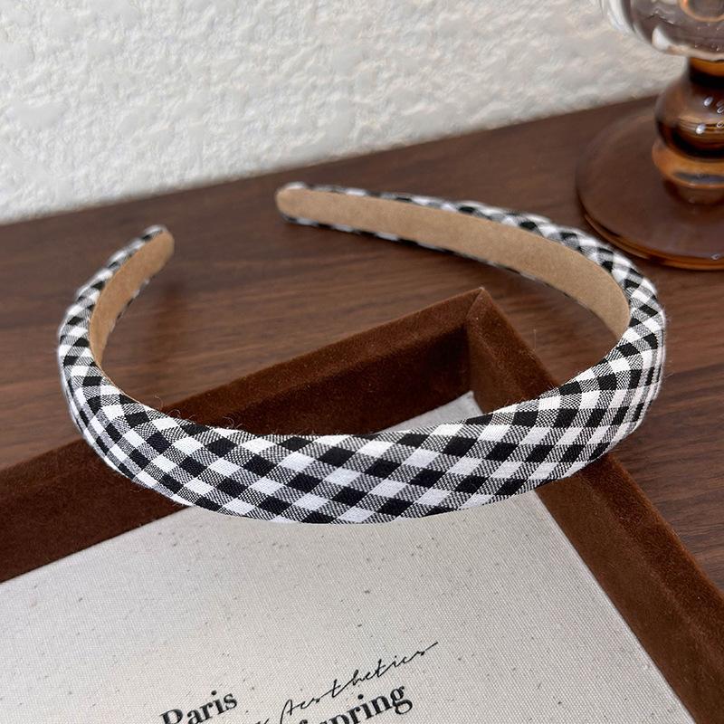 Polka Dot Hair Bands for Women Floral Print Hair Hoop Headbands Sweet Girls Plaid Hairband Hair Accessories Headwear Headdress