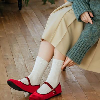 Biarritz Socks [2SET] Picot Moose Wool Socks 2 Colors