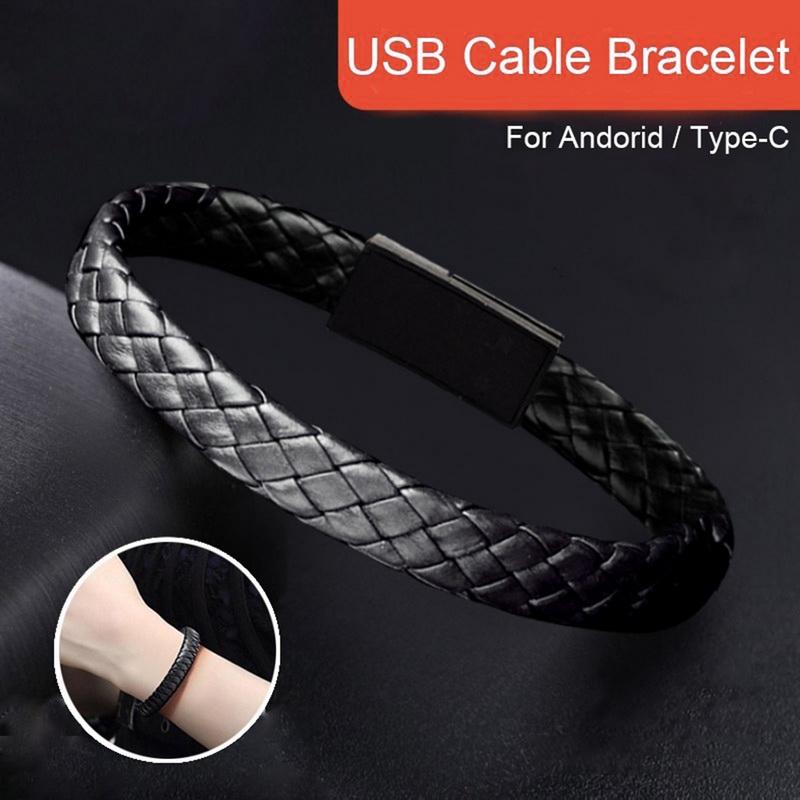 Buy 2A Mobile Phone Data Cable Braided Sports Bracelet USB Charger