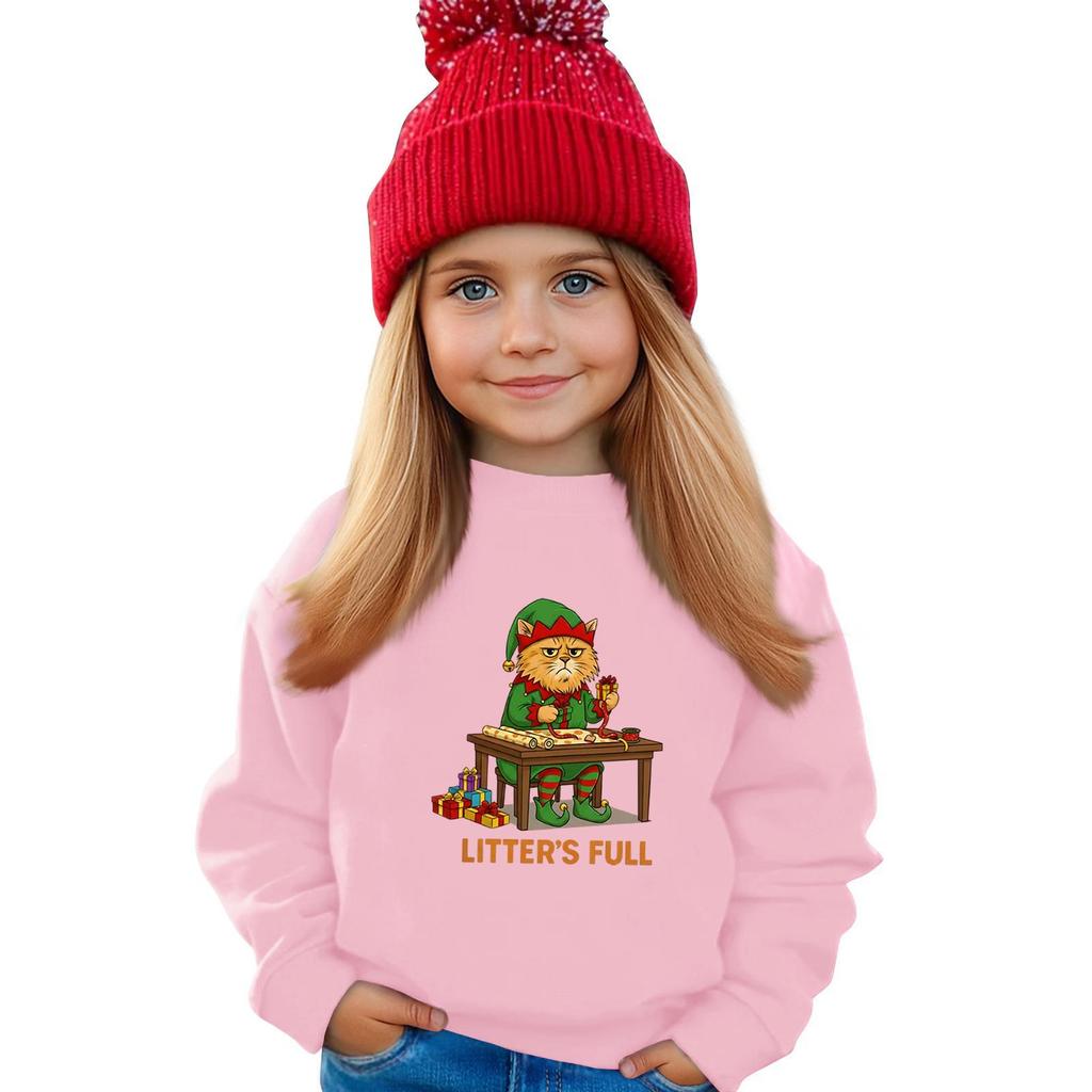 Kinder Sweatshirt Jungen Mädchen Rundhals Sport Sweatshirt Lässiger Pullover Sweatshirt Sportshirt