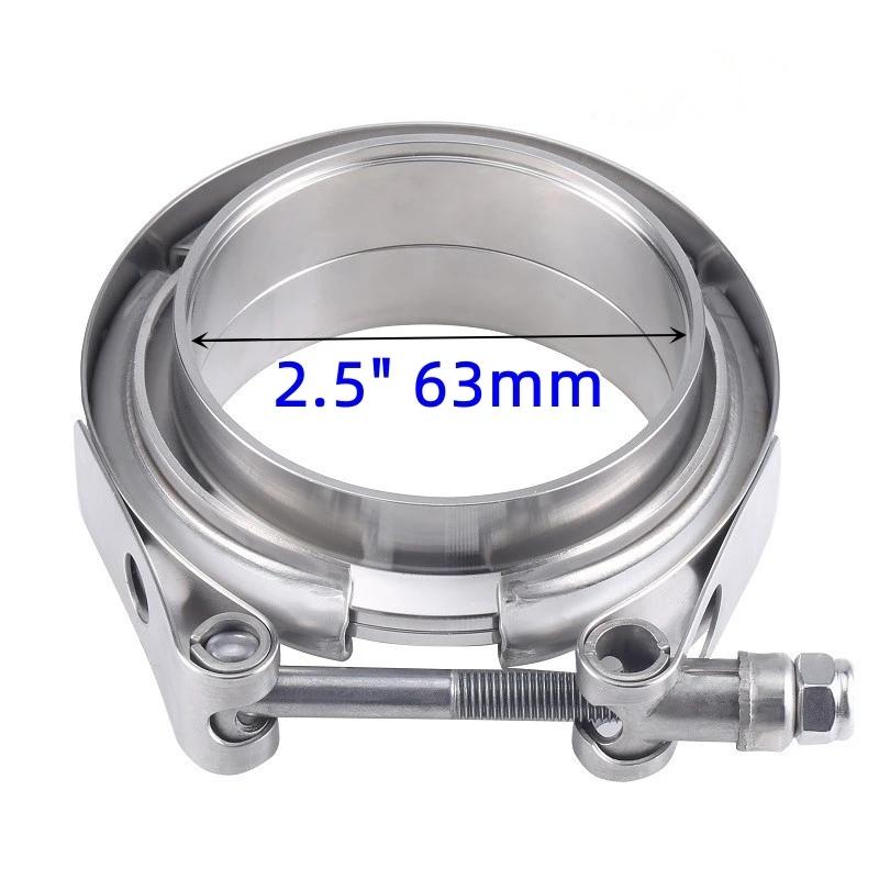 Car 304 Stainless Steel V Band Clamp Turbo Exhaust Pipe Vband Clamp Male Female Flange V Clamp Kits Universal