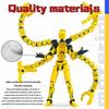 T13 Action Figure 3D Printed Multi-Jointed Movable Titan 13 Lucky Dummy Nova Robot Action Figure Desktop Assembly Completed Gift