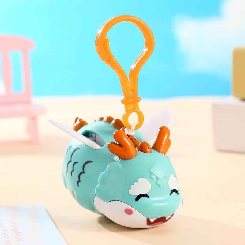 

Брелок Дракон Маленький Модный Классический Милый Рельефный Мультяшный Подвеска Подарок синий