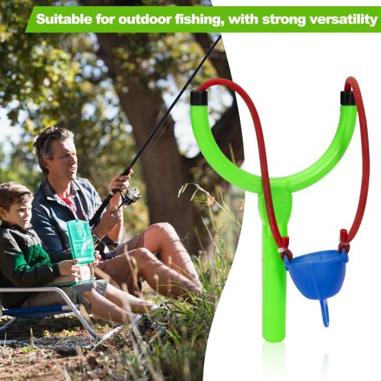 Angeln Nest Katapult mit Griff Leichte, Tragbare Long-range Werfen Köder Werfer Nesting Gerät Angeln Zubehör